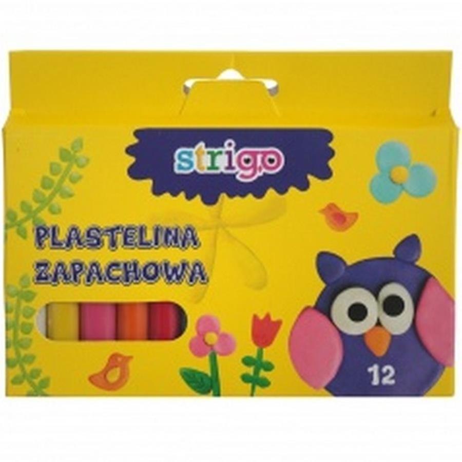 PLASTICINA 12 COLORES FRAGANCIA STRIGO SSC008